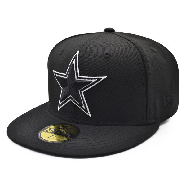Dallas Cowboys CLASSIC BLACK-WHITE Exclusive New Era 59Fifty Fitted NFL Hat