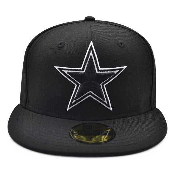 Dallas Cowboys CLASSIC BLACK-WHITE Exclusive New Era 59Fifty Fitted NFL Hat