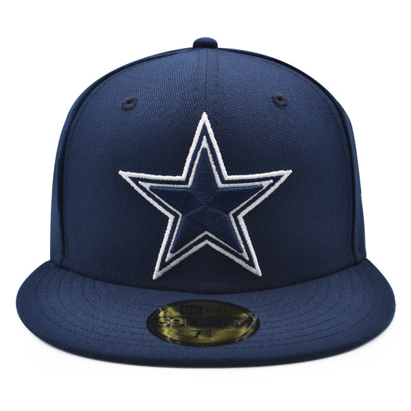 Dallas Cowboys CLASSIC NAVY Exclusive New Era 59Fifty Fitted NFL Hat - Navy/Gray UV