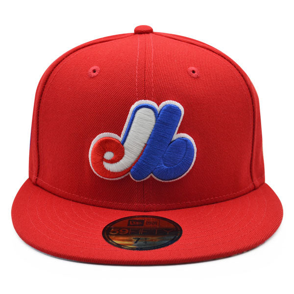 Montreal Expos 1982 ALL-STAR GAME Exclusive New Era 59Fifty Fitted Hat - Red/Floral Bottom