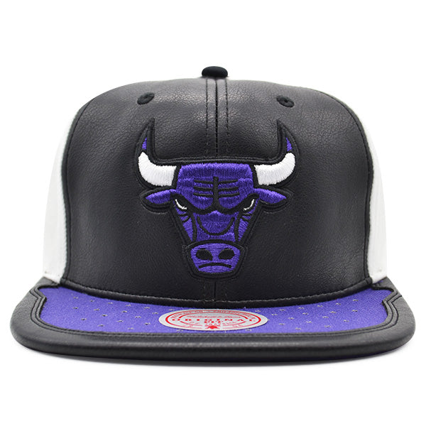 Chicago Bulls Air Jordan DAY ONE Snapback Mitchell & Ness NBA Hat - Black/Purple