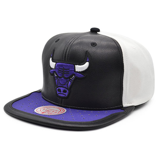 Chicago Bulls Air Jordan DAY ONE Snapback Mitchell & Ness NBA Hat - Black/Purple