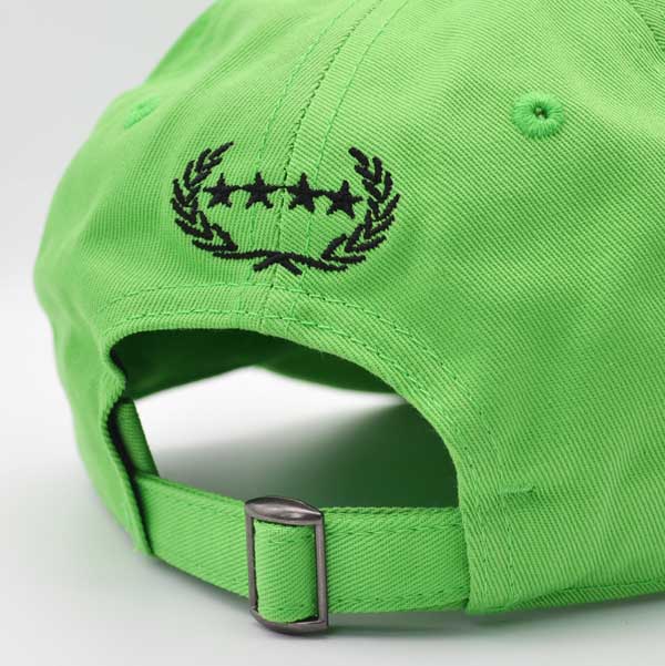 Field Grade RUTHLESS Strapback Adjustable Distressed Hat - Electric Green
