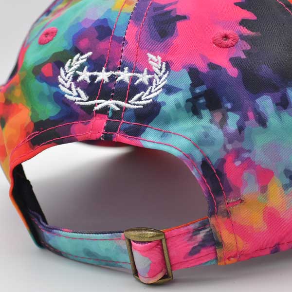 Field Grade MIND YOUR BU$INE$$ Strapback Adjustable Hat - Vivid Tie Dye