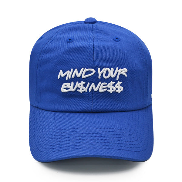 Field Grade MIND YOUR BU$INE$$ Strapback Adjustable Hat - Royal