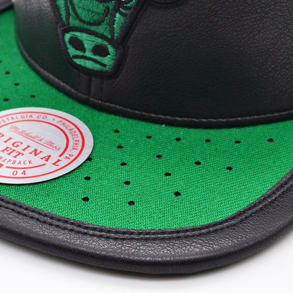 Chicago Bulls Air Jordan DAY ONE Snapback Mitchell & Ness NBA Hat - Black/Green