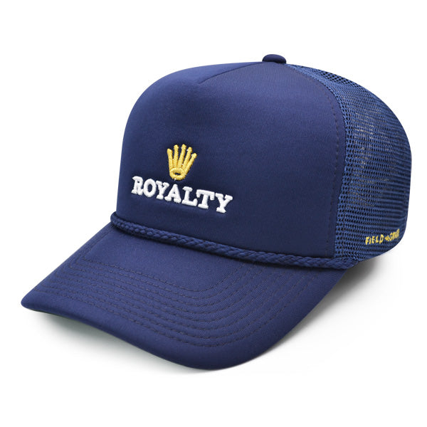 Field Grade ROYALTY Foam Trucker Snapback Adjustable Hat - Navy/Gold