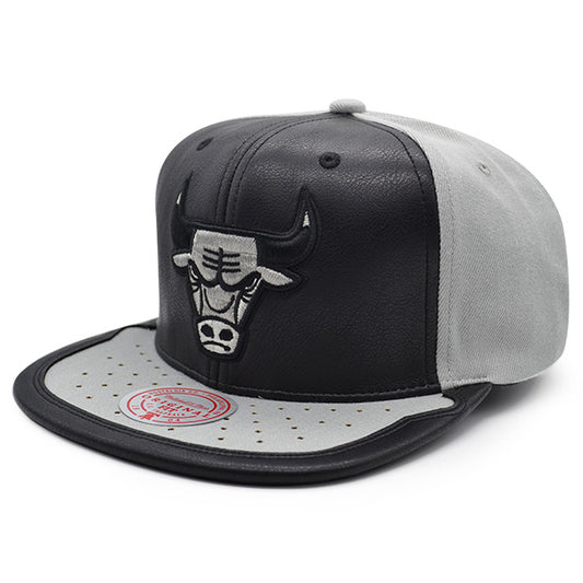 Chicago Bulls Air Jordan DAY ONE Snapback Mitchell & Ness NBA Hat - Black/Gray