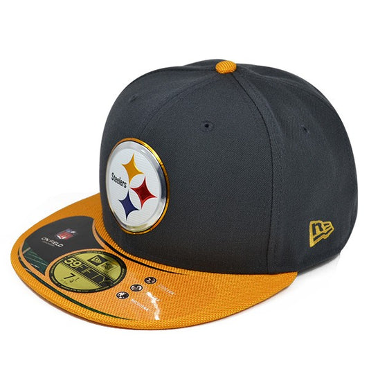 Pittsburgh Steelers 50th Anniv. On-Field GOLD Collection FITTED 59Fifty New Era NFL Hat