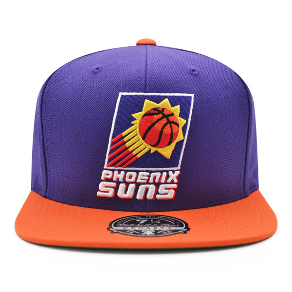 Phoenix Suns Mitchell & Ness CLASSIC 2Tone Fitted HWC Hat - Purple/Orange