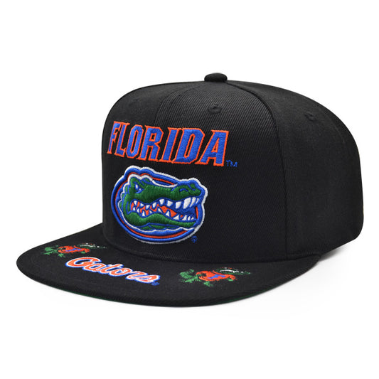 Florida Gators Mitchell & Ness FRONT LOADED Snapback NCAA Hat- Black/Orange