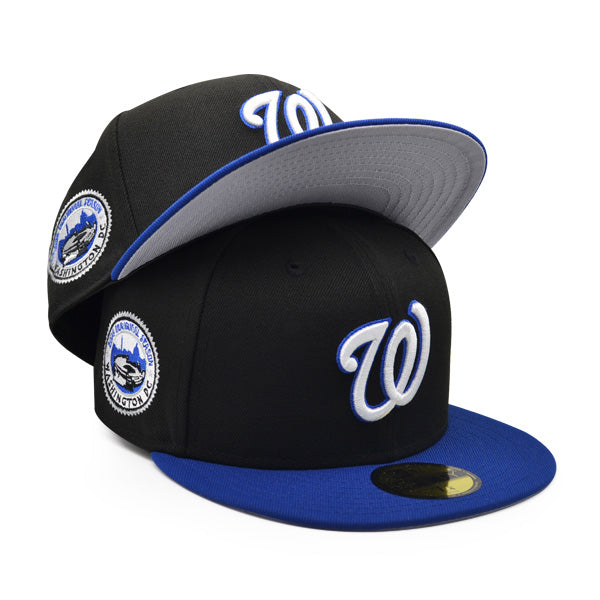 Washington Nationals 2008 INAUGURATION SEASON Exclusive New Era 59Fifty Fitted Hat – Black/Royal