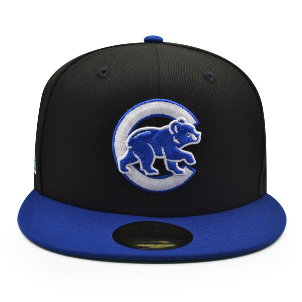Chicago Cubs 100 Years Exclusive New Era 59Fifty Fitted Hat – Black/Royal