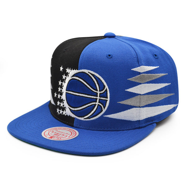 Orlando Magic Mitchell & Ness DIAMOND CUT Snapback HWC Hat - Royal/Black/Silver