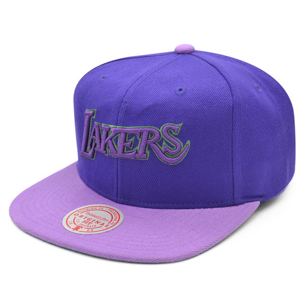 Los Angeles Lakers Mitchell & Ness NBA PURPLE HAZE Snapback Hat - Purple/Green