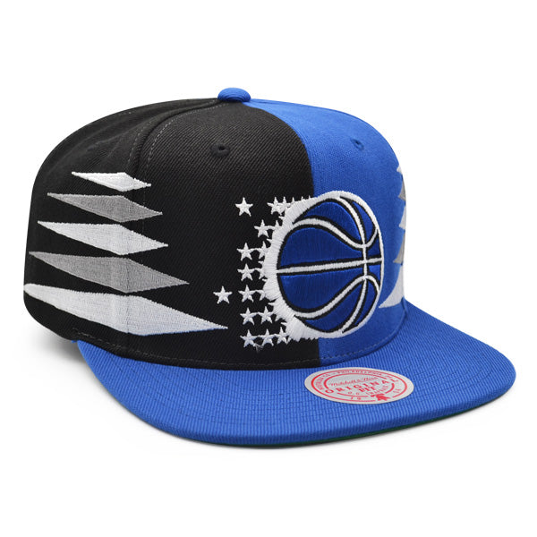 Orlando Magic Mitchell & Ness DIAMOND CUT Snapback HWC Hat - Royal/Black/Silver