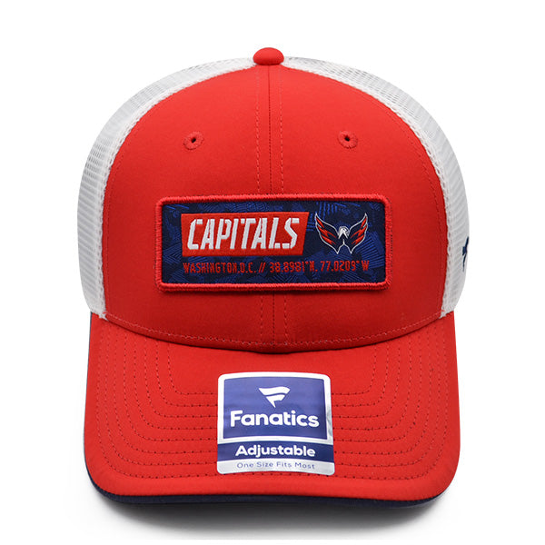 Washington Capitals Fanatics ICONIC Trucker Mesh NHL Snapback Hat - Red/Navy