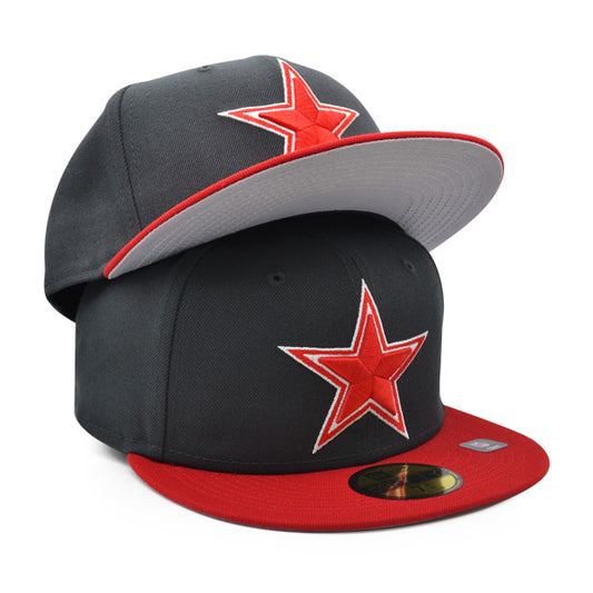 Dallas Cowboys DA CLUB Exclusive New Era 59FIFTY Fitted NFL Hat -Charcoal/Red