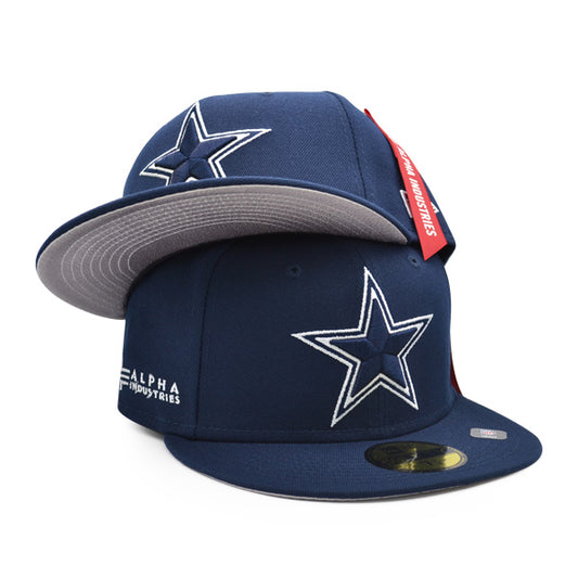 Dallas Cowboys ALPHA INDUSTRIES X Exclusive New Era 59Fifty Fitted NFL Hat -Navy