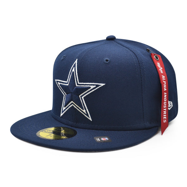 Dallas Cowboys ALPHA INDUSTRIES X Exclusive New Era 59Fifty Fitted NFL Hat -Navy