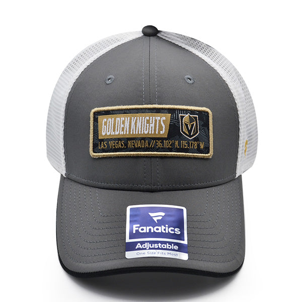 Vegas Golden Knights Fanatics ICONIC Trucker Mesh NHL Snapback Hat - Gray/Gold