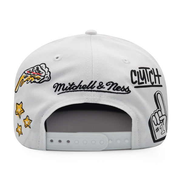 Chicago Bulls Mitchell & Ness HAND DRAWN Snapback Hat