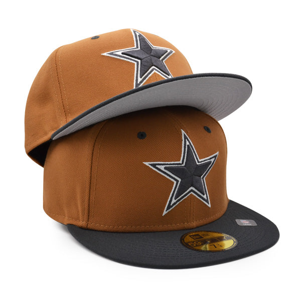 Dallas Cowboys BRONZE WAY Exclusive New Era 59FIFTY Fitted NFL Hat -Bronze/Charcoal