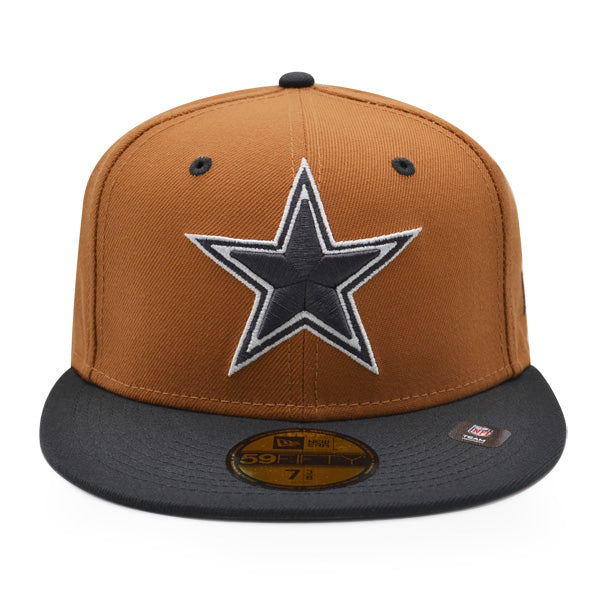 Dallas Cowboys BRONZE WAY Exclusive New Era 59FIFTY Fitted NFL Hat -Bronze/Charcoal