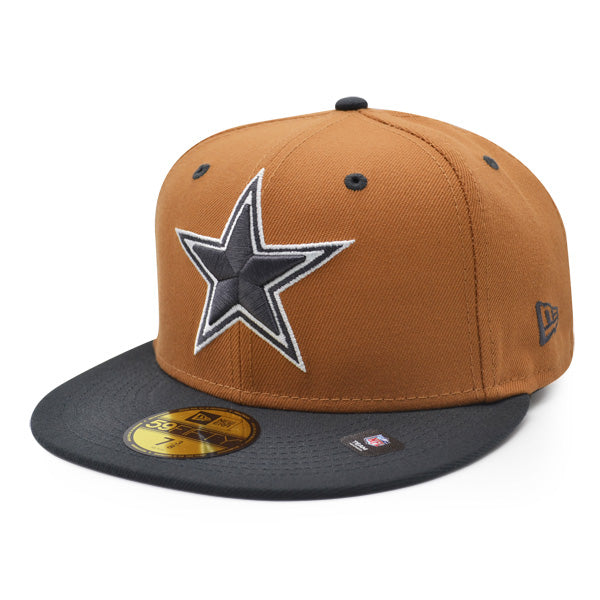 Dallas Cowboys BRONZE WAY Exclusive New Era 59FIFTY Fitted NFL Hat -Bronze/Charcoal