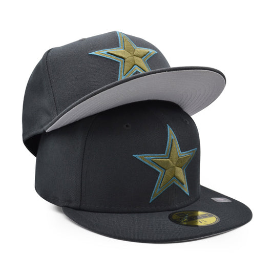 Dallas Cowboys NIGHT VISION Exclusive New Era 59FIFTY Fitted Hat -Charcoal/Army/Sky