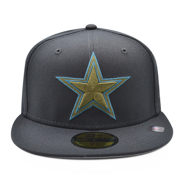 Dallas Cowboys NIGHT VISION Exclusive New Era 59FIFTY Fitted Hat -Charcoal/Army/Sky