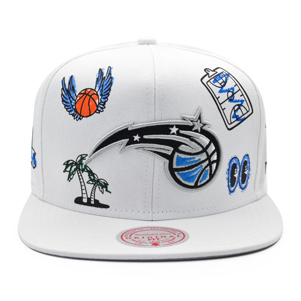 Orlando Magic Mitchell & Ness HAND DRAWN Snapback Hat