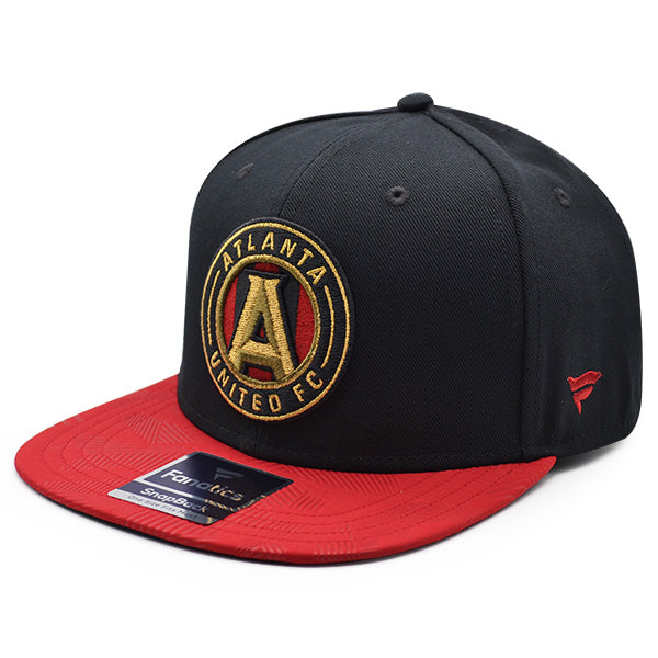 Atlanta United FC Fanatics MLS Visor Mark Snapback Adjustable Hat - Black/Red