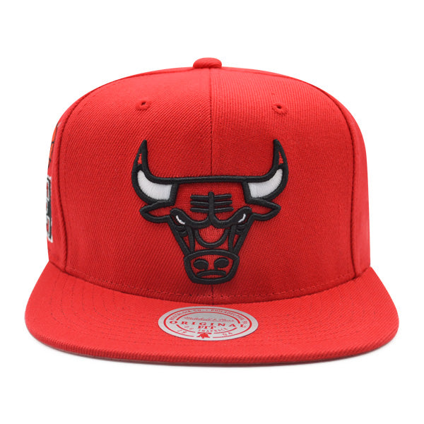 Chicago Bulls Mitchell & Ness ALL LOVE Snapback Hat - Red/Pink Bottom