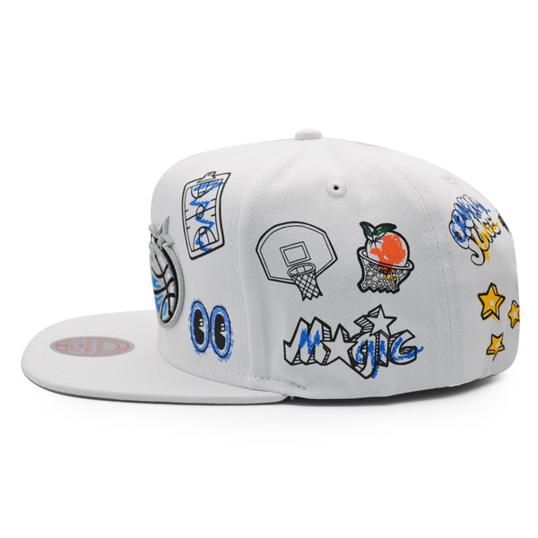Orlando Magic Mitchell & Ness HAND DRAWN Snapback Hat