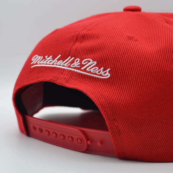 Chicago Bulls Mitchell & Ness ALL LOVE Snapback Hat - Red/Pink Bottom