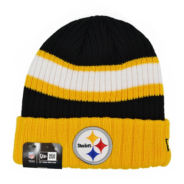 Pittsburgh Steelers RIB START KNIT New Era Cuffed NFL Hat