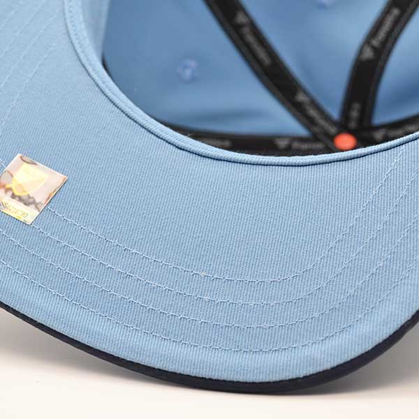 New York City FC Fanatics MLS Visor Mark Snapback Adjustable Hat - Light Blue/Navy