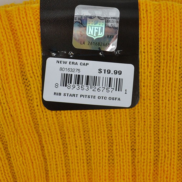 Pittsburgh Steelers RIB START KNIT New Era Cuffed NFL Hat