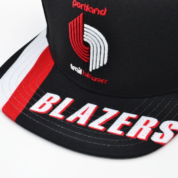 Portland Trailblazers Mitchell & Ness SWINGMAN POP Snapback Hat - Black