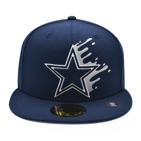 Dallas Cowboys SPLATTER Exclusive New Era 59Fifty Fitted Hat - Navy/Gray UV
