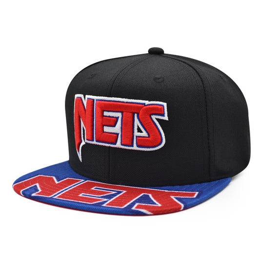 New Jersey Nets Mitchell & Ness SWINGMAN POP Snapback Hat - Black
