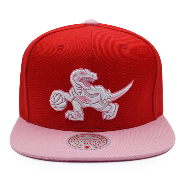 Toronto Raptors NBA Mitchell & Ness SWEET HEART Snapback Hat - Red/Pink