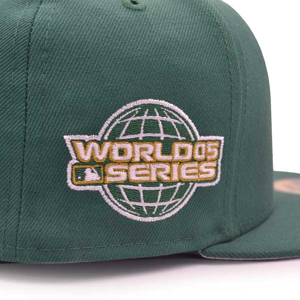 Houston Astros 2005 WORLD SERIES Exclusive New Era 59Fifty Fitted Hat – Emerald Green/Silver/Gray Bottom