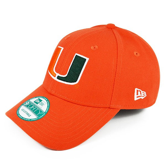 Miami Hurricanes New Era THE LEAGUE 9Forty Adjustable Velcro Strap NCAA Hat
