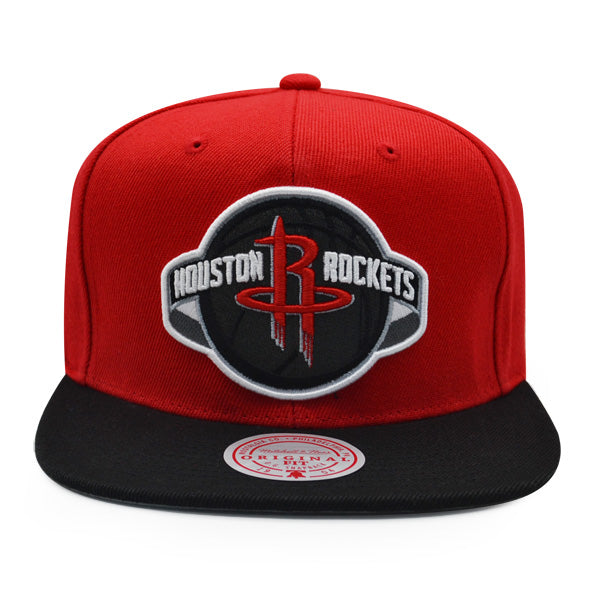 Houston Rockets NBA Mitchell & Ness B-BOY Snapback Hat - Red/Black/Gray Bottom