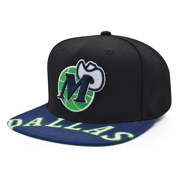 Dallas Mavericks Mitchell & Ness SWINGMAN POP Snapback Hat - Black