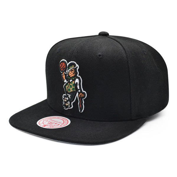 Boston Celtics NBA Mitchell & Ness GOT GAME Snapback Hat - Black/Gray Bottom