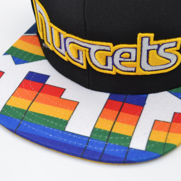 Denver Nuggets Mitchell & Ness SWINGMAN POP Snapback Hat - Black