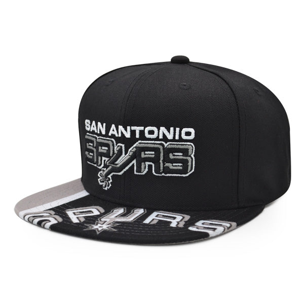 San Antonio Spurs Mitchell & Ness SWINGMAN POP Snapback Hat - Black/Gray